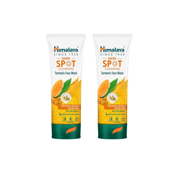 Himalaya Set of 2 Dark Spot Clearing Turmeric Face Wash - 100 ml Each