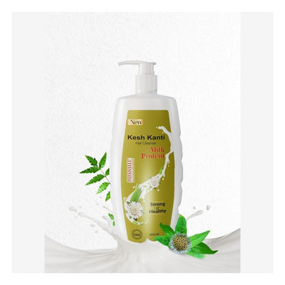 Patanjali Kesh Kanti Milk Protein Hair Cleanser for Silky & Shiny Hair - 650ml