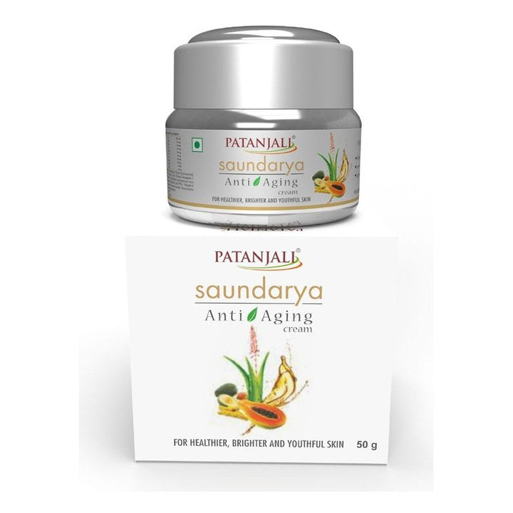 Patanjali Saundarya Anti Aging Cream for Wrinkles & Fine Lines - 50 g