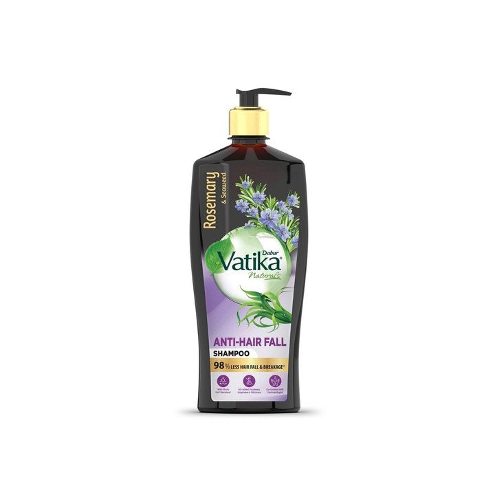 Dabur Vatika Naturals Rosemary & Seaweed Anti-Hair Fall Shampoo - 640ml