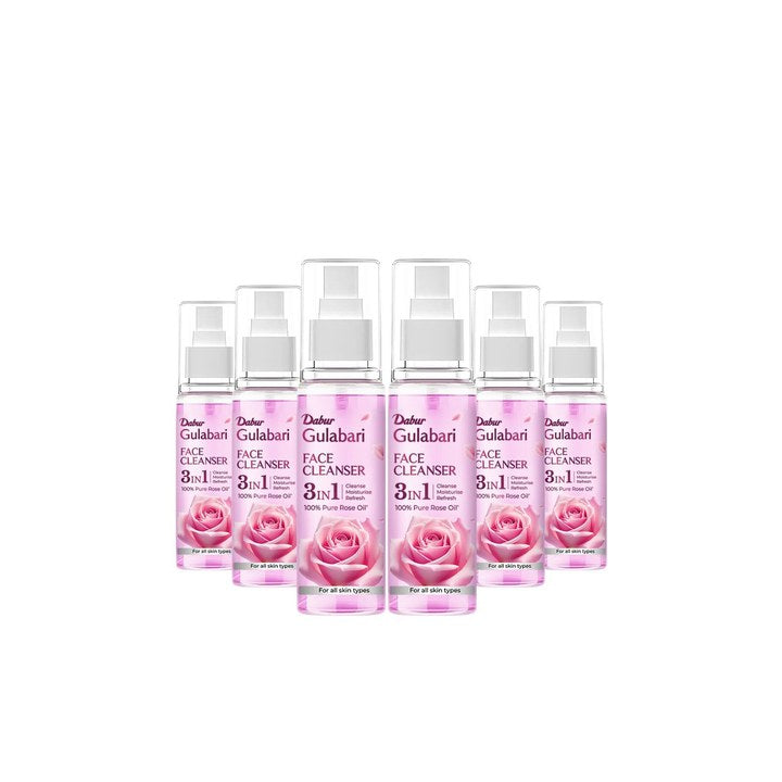 Dabur Set of 6 Gulabari Rose Glow Face Cleanser Spray - 100 ml each