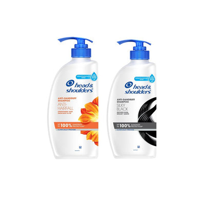 Head & Shoulders Set of Silky Black Anti Dandruff & Anti-Dandruff & Anti-Hairfall Shampoo