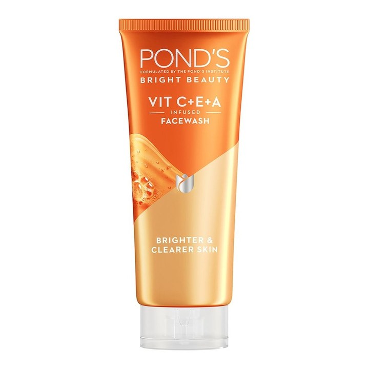 Ponds Bright Beauty Vitamin C+E+A Infused Gel Face Wash For Brighter & Clearer Skin - 100g