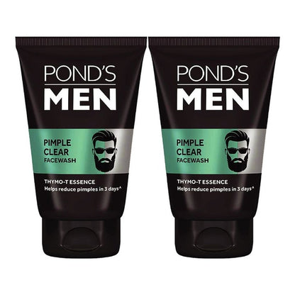Ponds Men Set Of 2 Pimple Clear Face Wash With Thymo-T Essence - 100g Each