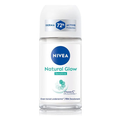 Nivea Women Natural Glow Sensitive Deo Roll On - 50 ml