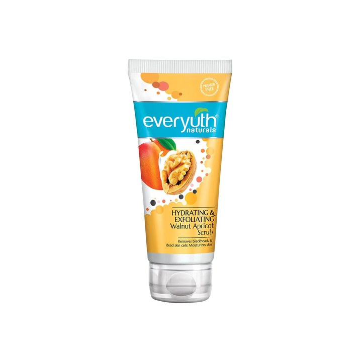 everyuth Naturals Hydrating & Exfoliating Walnut Apricot Face Scrub For Blackheads - 100g