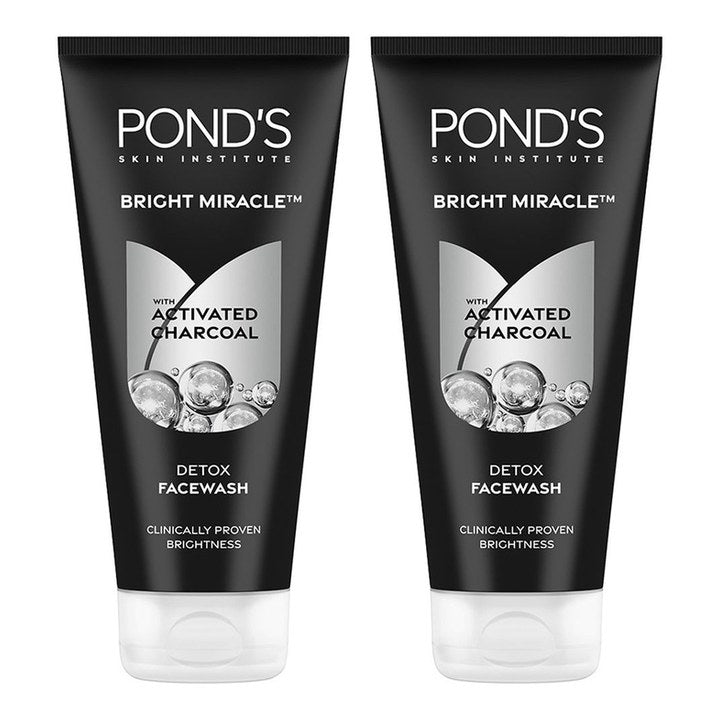 Ponds Set Of 2 Pure White Anti Pollution Activated Charcoal Face Wash - 200g Each