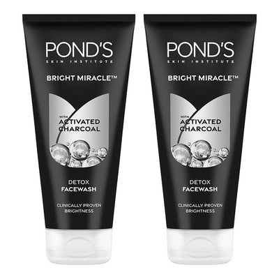 Ponds Set Of 2 Pure White Anti Pollution Activated Charcoal Face Wash - 200g Each