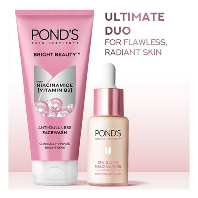 Ponds Set of Bright Beauty Face Wash - 200 g + Bright Beauty Face Serum - 14ml