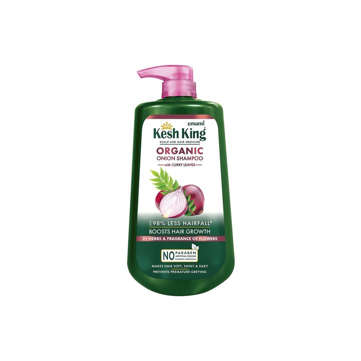 Kesh King Scalp & Hair Medicine Organic Onion Shampoo with Curry Leaves - 1 Litre