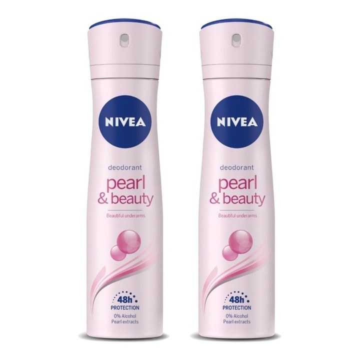 Nivea Women Set of 2 Pearl & Beauty Deo for Beautiful Underarms - 92 g Each