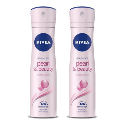 Nivea Women Set of 2 Pearl & Beauty Deo for Beautiful Underarms - 92 g Each