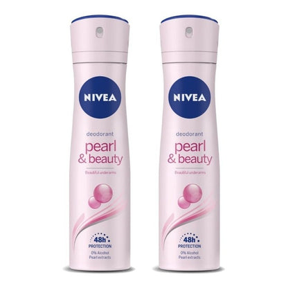 Nivea Women Set of 2 Pearl & Beauty Deo for Beautiful Underarms - 92 g Each
