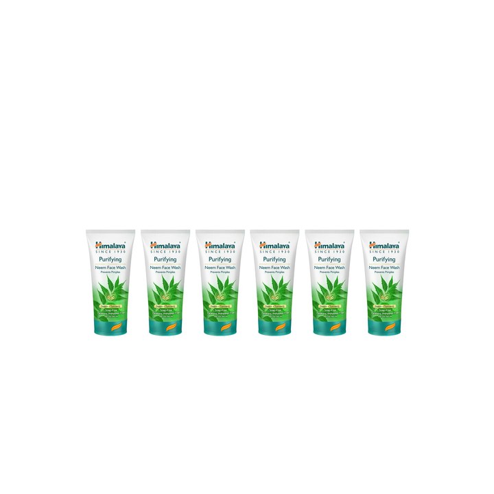Himalaya Set of 6 Purifying Neem Face Wash with Neem & Turmeric - 150ml each