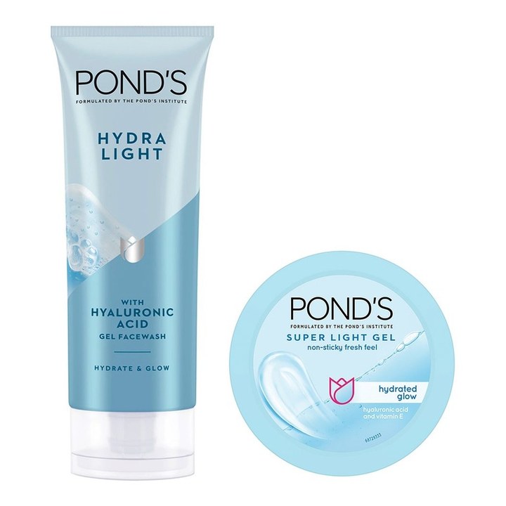 Ponds Hydra Light Hydrating Face Wash 100g & Super Light Gel 200ml