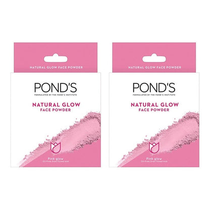 Ponds Set of 2 Oil Free Natural Glow Loose Face Powder - Pink Glow