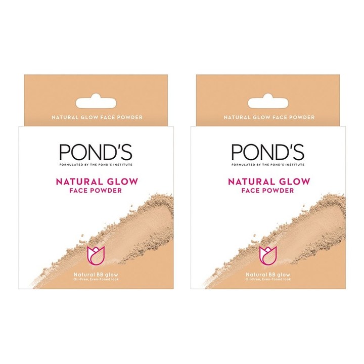 Ponds Set of 2 Oil Free Natural Glow Loose Face Powder - BB Glow