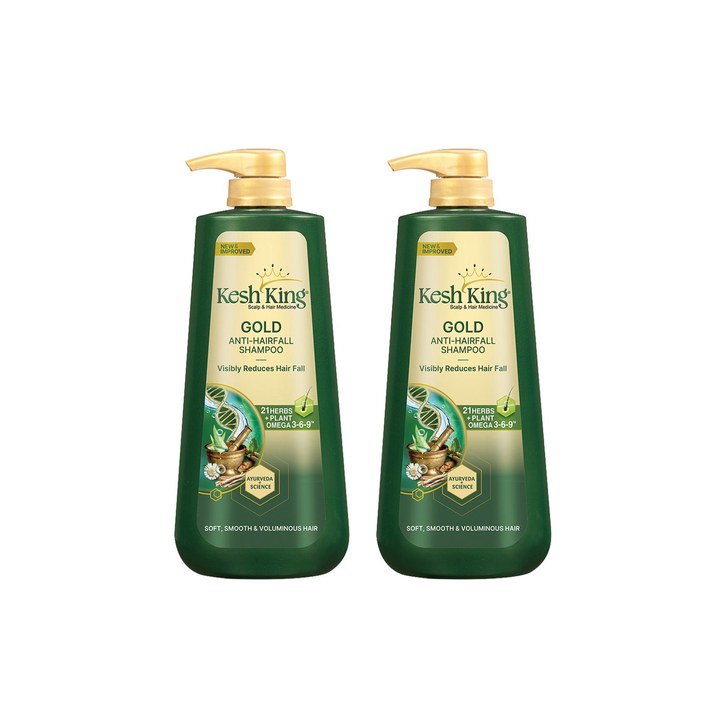 Kesh King Set of 2 Scalp & Hair Medicine Aloe Vera Anti-Hairfall Shampoo - 600 ml Each