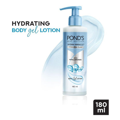 Ponds Hydra Miracle Hydrate & Plump Body Gel Lotion With Hyaluronic Acid - 180ml