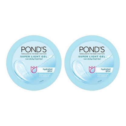 Ponds Set of 2 Super Light Gel Oil Free Moisturiser With Hyaluronic Acid - 200 ml Each