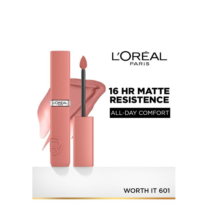 LOreal Paris Infallible Matte Resistance Liquid Lipstick 5ml - Worth It 601