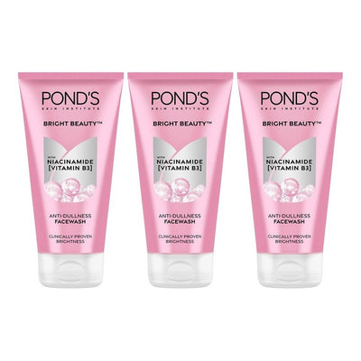 Ponds Set of 3 Bright Beauty Anti-Dullness Facewash with Vitamin B3 - 150 g each