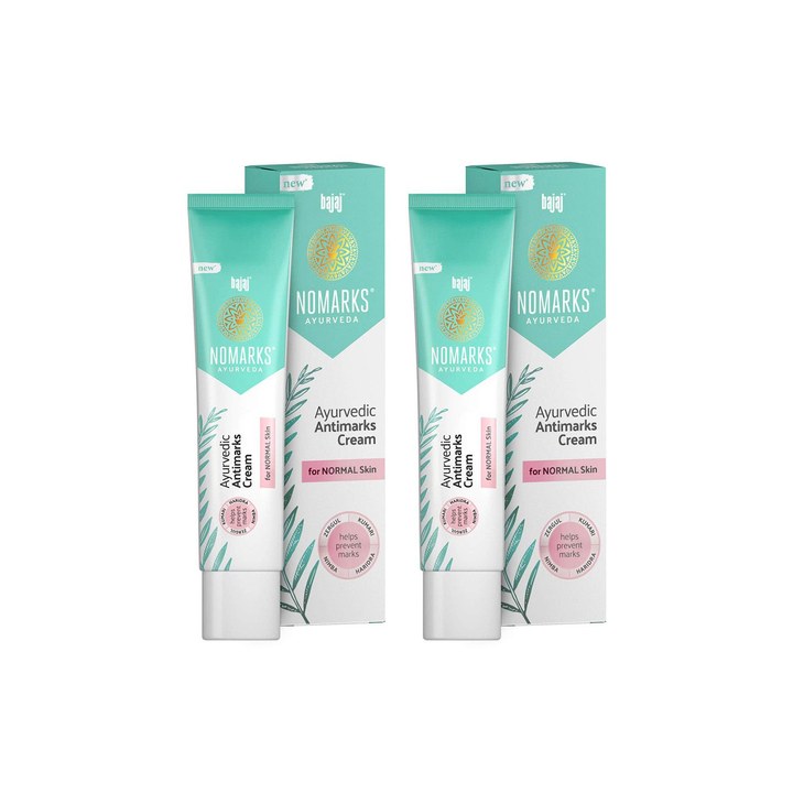 BAJAJ CONSUMER CARE Set Of 2 Nomarks Ayurvedic Antimarks Cream For Normal Skin - 25g Each