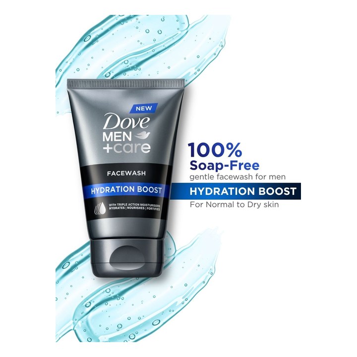 Dove Men Care Hydration Boost Facewash With Vitamin B3 & Glycerin - 100ml