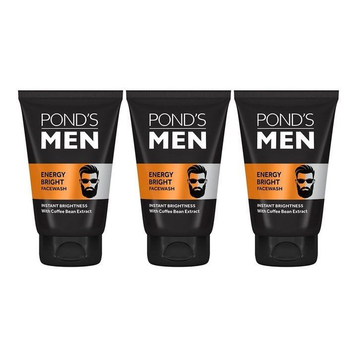Ponds Men Set of 3 Energy Charge Face Wash - 100 g each