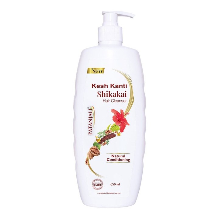 Patanjali Kesh Kanti Shikakai Hair Cleanser for Natural Conditioning - 650 ml