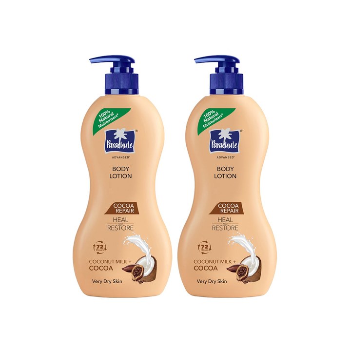 Parachute Advansed Set Of 2 Cocoa Repair Body Lotion for Intense Moisture - 400ml each