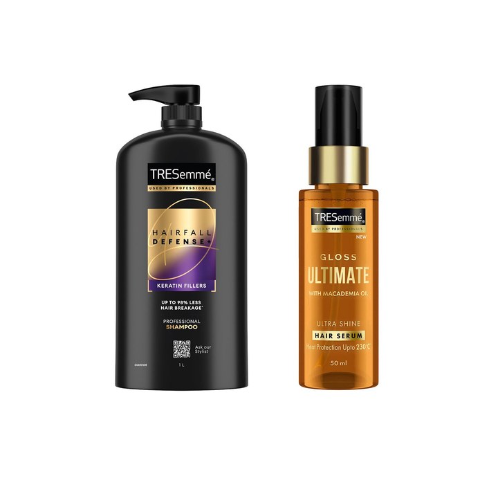 TRESemme Set Of Hairfall Defense Hair Shampoo & Heat Protection Hair Serum
