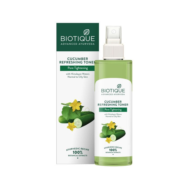 Biotique Cucumber Pore Tightening Refreshing Toner with Himalayan Waters - 200 ml