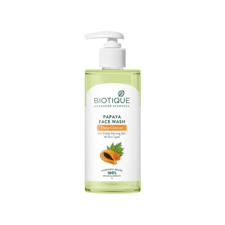 Biotique Papaya Deep Cleanse Face Wash with Neem & Wild Turmeric - 300 ml