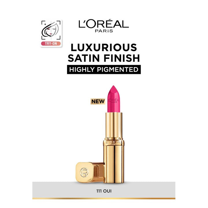 LOreal Paris Color Riche Smudge-Proof Satin Lipstick - Oui 111