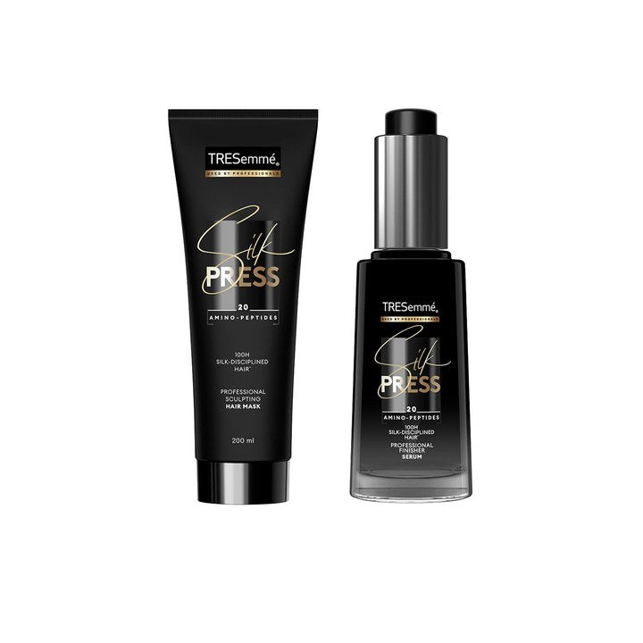 TRESemme Silk Press Hair Mask 200ml & Hair Serum 38ml