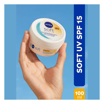 Nivea Soft Daily UV Light Moisturising Cream with SPF-15 - 100ml