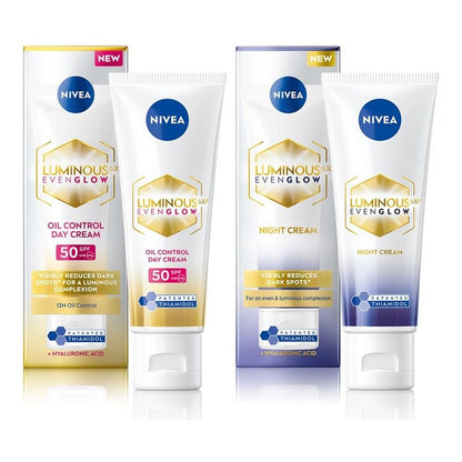 Nivea Luminous Even Glow Day & Night Cream Combo - 40 ml each