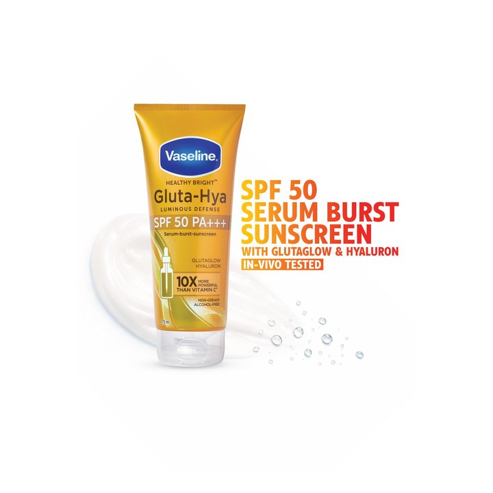 Vaseline Gluta-Hya Luminous Defense SPF 50 PA+++ Sunscreen - 175 ml