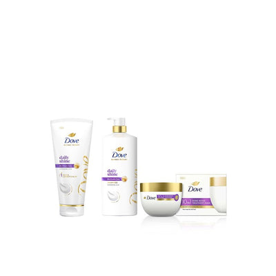 Dove Set of Daily Shine Conditioner 175ml + Shampoo 1L + Shine Revive Hair Mask 300ml