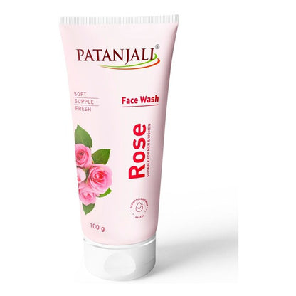 Patanjali Rose Face Wash with Aloevera & Neem - 100 g