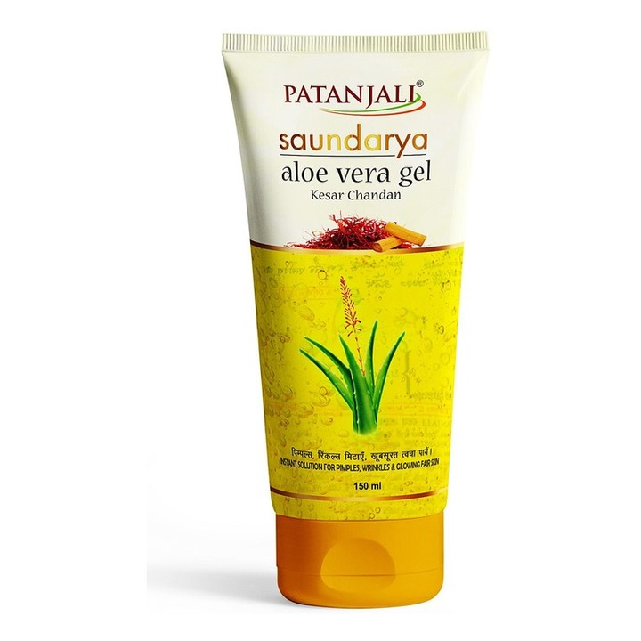 Patanjali Saundarya Aloe Vera Gel Kesar Chandan - 150ml