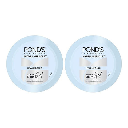 Ponds Set of 2 Hydra Miracle Oil-Free Super Light Gel With Hyaluronic Acid - 300 ml each
