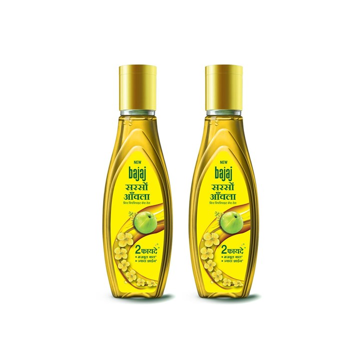 BAJAJ CONSUMER CARE Set Of 2 Sarson Amla Hair Oil - 500ml Each