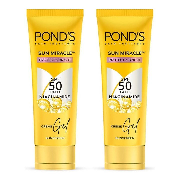 Ponds Set of 2 SPF50 PA++ UVA UVB Serum Boost Invisible Gel Sunscreen - 100 g each