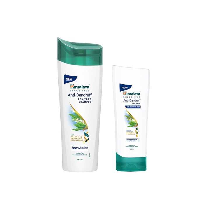 Himalaya Anti-Dandruff Tea Tree Shampoo & Conditioner Hair Care Duo with Aloevera