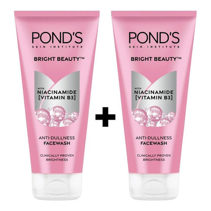 Ponds Pack of 2 Bright Beauty Anti-Dullness Facewash With Niacinamide - 200g Each