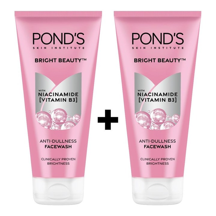 Ponds Pack of 2 Bright Beauty Anti-Dullness Facewash With Niacinamide - 200g Each