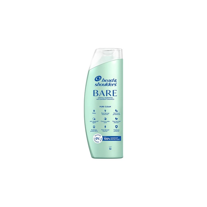 Head & Shoulders Bare Pure Clean Sulfate-Free Anti-Dandruff Shampoo - 400 ml