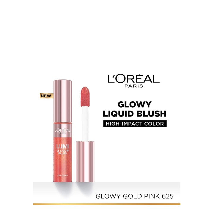 LOreal Lumi Le Liquid Radiant & Glowy Finish Blush 10g - Gold Pink 625